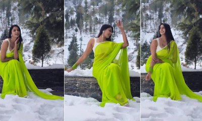 ಹಿಮ ರಾಶಿಯ ನಡುವೆ ಸಂಭ್ರಮಿಸಿದ ಶುಭಾ ರಕ್ಷಾ