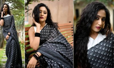 ಮಹಿಳೆಯರನ್ನು ಸೆಳೆದ ನಟಿ ಅಮೃತಾ ಅಯ್ಯಂಗಾರ್‌ ಕಾಟನ್‌ ಸೀರೆ