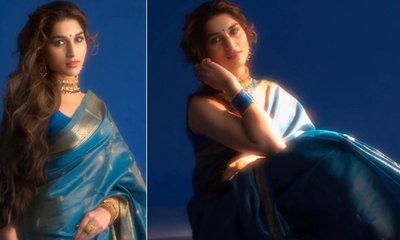 ತಾಯಿಯ ಹಳೆಯ ರೇಷ್ಮೆ ಸೀರೆಯುಟ್ಟು ಸಂಭ್ರಮಿಸಿದ ಆರಾಧನಾ