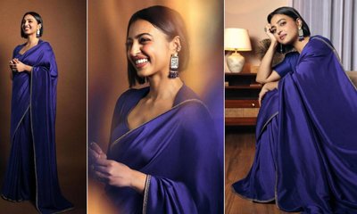 ನೀಲಿ ಸೀರೆಯ ಮೋಹಪಾಶಕ್ಕೆ ಸಿಲುಕಿದ ರಾಧಿಕಾ ಆಪ್ಟೆ!