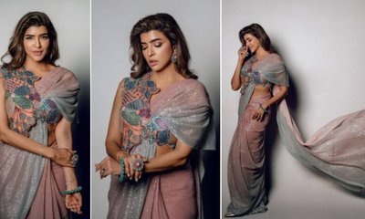 ಶಿಮ್ಮರ್‌ ಸೀರೆಯಲ್ಲಿ ಮಿಂಚಿದ ನಟಿ ಲಕ್ಷ್ಮಿ ಮಂಚು