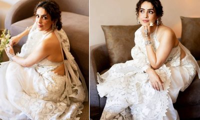 ಟ್ರೆಂಡಿಯಾಯ್ತು ಸಾನ್ಯಾ ಉಟ್ಟ 3ಡಿ ಫ್ಲೋರಲ್‌ ಲೇಸ್‌ ಸೀರೆ