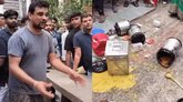 ಬೀದಿ ಬದಿ ವ್ಯಾಪಾರಿಯ ಆಹಾರ ಚೆಲ್ಲಿದ ಪೊಲೀಸ್ ಅಧಿಕಾರಿ