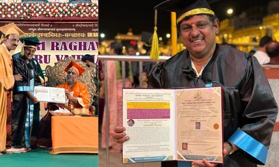 ಸುಧೀಂದ್ರ ವೆಂಕಟೇಶ್‍ಗೆ ಅಮೆರಿಕ ವಿಶ್ವವಿದ್ಯಾಲಯದಿಂದ ಗೌರವ ಡಾಕ್ಟರೇಟ್‍