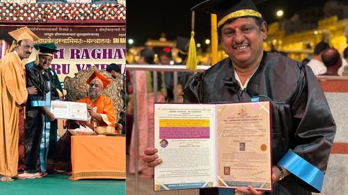 Sudhindra Venkatesh awarded honorary doctorate by American University