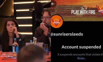 ಕಾವ್ಯ ಮಾರನ್‌ ಮಾಲಿಕತ್ವದ ಸನ್‌ರೈಸರ್ಸ್ ಲೀಡ್ಸ್‌ನ X ಖಾತೆ ಅಮಾನತು