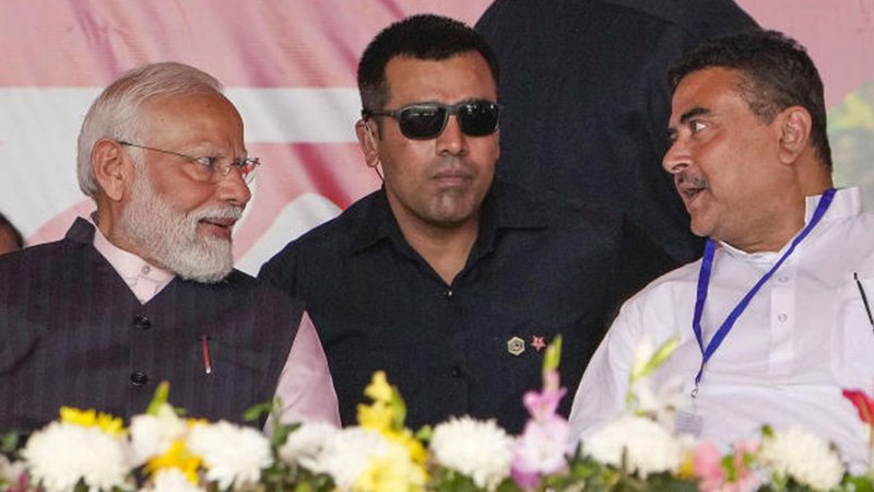Suvendu Adhikari and Modi