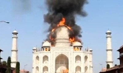 ತಾಜ್‌ ಮಹಲ್‌ನಲ್ಲಿ ಭಾರೀ ಬೆಂಕಿ ಅನಾಹುತ!