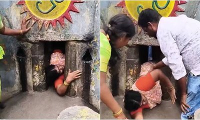 ಕಿರಿದಾದ ಮೋಕ್ಷ ಮಾರ್ಗದಲ್ಲಿ ಸಿಲುಕಿ ಆಂಧ್ರ ಪ್ರದೇಶದ ಭಕ್ತ ಸಾವು