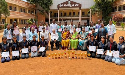 ಜಿಲ್ಲಾಮಟ್ಟದ ಕ್ರೀಡಾಕೂಟದಲ್ಲಿ ತಿಪಟೂರು ವಿದ್ಯಾರ್ಥಿಗಳ ಸಾಧನೆ