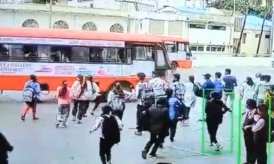 ತುಮಕೂರಿನಲ್ಲಿ ಬಸ್ ಚಕ್ರದಡಿ ಸಿಲುಕಿ ವಿದ್ಯಾರ್ಥಿನಿ ಕಾಲು ನುಜ್ಜುಗುಜ್ಜು