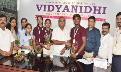 ದ್ವಿತೀಯ ಪಿಯುಸಿ ಫಲಿತಾಂಶ; ವಿದ್ಯಾನಿಧಿ ಕಾಲೇಜು ಉತ್ತಮ ಸಾಧನೆ