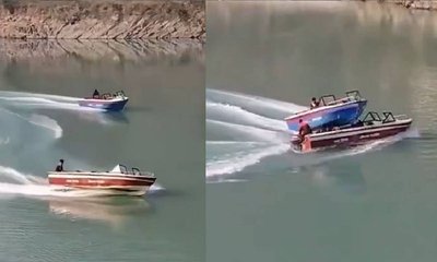 ಡಿಕ್ಕಿ ಹೊಡೆದ ಪ್ರವಾಸಿ ದೋಣಿಗಳು: ಕೂದಲೆಳೆ ಅಂತರದಲ್ಲಿ ತಪ್ಪಿದ ದುರಂತ