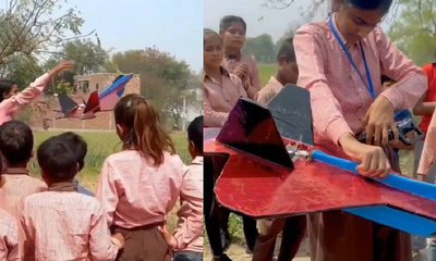 ಸರ್ಕಾರಿ ಶಾಲೆಯ ವಿದ್ಯಾರ್ಥಿಗಳಿಂದ ಹಾರುವ ಫೈಟರ್ ಜೆಟ್ ನಿರ್ಮಾಣ