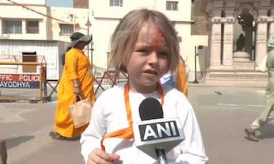 ಅಯೋಧ್ಯೆಯಲ್ಲಿ ರಾಮನ ಜಪ ಮಾಡಿದ ಜರ್ಮನಿಯ ಪುಟಾಣಿ ಬಾಲಕ