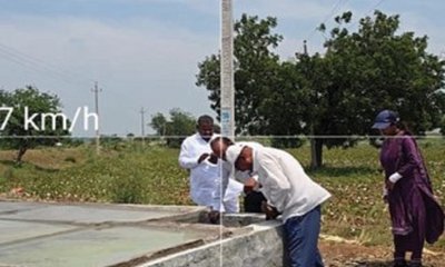 ನೀರಿನ ಕಾಮಗಾರಿ ಪರಿಶೀಲನೆ