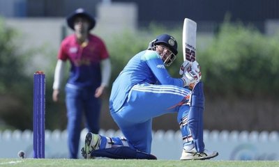 ಕೇವಲ 19 ಎಸೆತಗಳಲ್ಲಿ ಅರ್ಧಶತಕ ಸಿಡಿಸಿದ ವೈಭವ್‌ ಸೂರ್ಯವಂಶಿ!