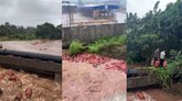 ನೀರಿನಲ್ಲಿ ತೇಲಿ ಬಂದ ಅಡುಗೆ ಅನಿಲದ  ಸಿಲಿಂಡರ್‌ಗಳು !