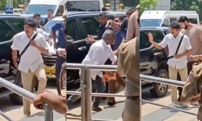 ಹೈ ಸೆಕ್ಯೂರಿಟಿ ನಡುವೆಯೇ ನಟ ವಿಜಯ್‌ರತ್ತ ನುಗ್ಗಿದ ವ್ಯಕ್ತಿ!