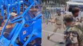 ಪಶ್ಚಿಮ ಬಂಗಾಳ ಎಣಿಕೆ ಕೇಂದ್ರದ ಬಳಿ ಕುರ್ಚಿಗಳು, ವಾಹನ ಧ್ವಂಸ