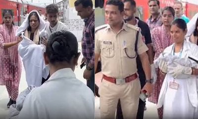 ರೈಲಿನಲ್ಲಿ ಮಹಿಳೆಗೆ ಹೆರಿಗೆ ಮಾಡಿಸಿದ ಆರ್ಯುವೇದ ಕಾಲೇಜಿನ ವಿದ್ಯಾರ್ಥಿಗಳು