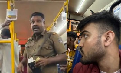 ಪರಭಾಷಿಕನಿಗೆ ಕಪಾಳ ಮೋಕ್ಷ ಮಾಡಿದ ಬೆಂಗಳೂರಿನ ಬಸ್‌ ಕಂಡಕ್ಟರ್‌