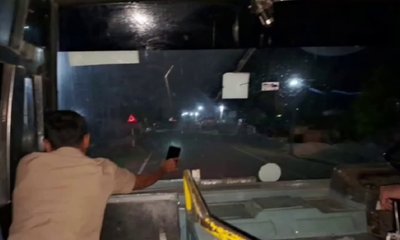 ಹೆಡ್‌ಲೈಟ್‌ ಇಲ್ಲದೆ ಮೊಬೈಲ್‌ ಟಾರ್ಚ್‌ನಲ್ಲೇ  ಸಾರಿಗೆ ಬಸ್‌ ಚಾಲನೆ