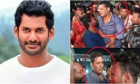 ವೇದಿಕೆಯಲ್ಲೇ ಪ್ರಜ್ಞೆ ತಪ್ಪಿ ಬಿದ್ದ ನಟ ವಿಶಾಲ್
