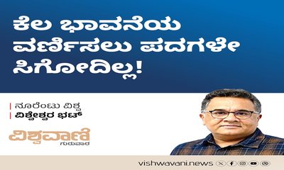 ಕೆಲ ಭಾವನೆಯ ವರ್ಣಿಸಲು ಪದಗಳೇ ಸಿಗುತ್ತಿಲ್ಲ !