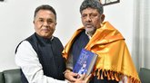 ಸಿಎಂ ಡಿ.ಕೆ. ಶಿವಕುಮಾರ್‌‌ ಭೇಟಿಯಾಗಿ ಶುಭ ಕೋರಿದ ವಿಶ್ವೇಶ್ವರ ಭಟ್