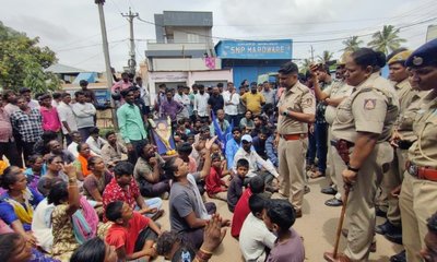 ನಗರದಲ್ಲಿ ಎಲ್ಲೆಡೆ ಪೊಲೀಸ್ ಬಿಗಿ ಬಂದೋಬಸ್ತ್