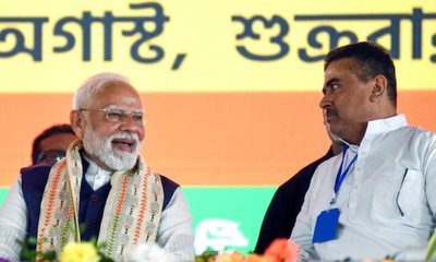 ಬಂಗಾಳದ ಮುಖ್ಯಮಂತ್ರಿಯಾದ ಸುವೇಂದು ಅಧಿಕಾರಿ; ಪ್ರಮಾಣ ವಚನಕ್ಕೆ ಕ್ಷಣಗಣನೆ