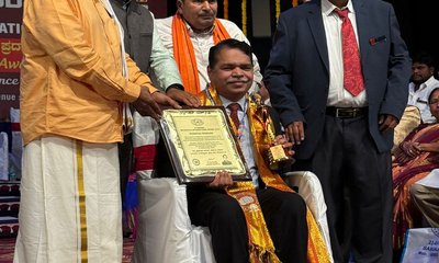 ಆರ್ಯಭಟ ಅಂತಾರಾಷ್ಟ್ರೀಯ ಪ್ರಶಸ್ತಿಗೆ ಪುಷ್ಪಕ್ ಪ್ರಕಾಶ್ ಭಾಜನ