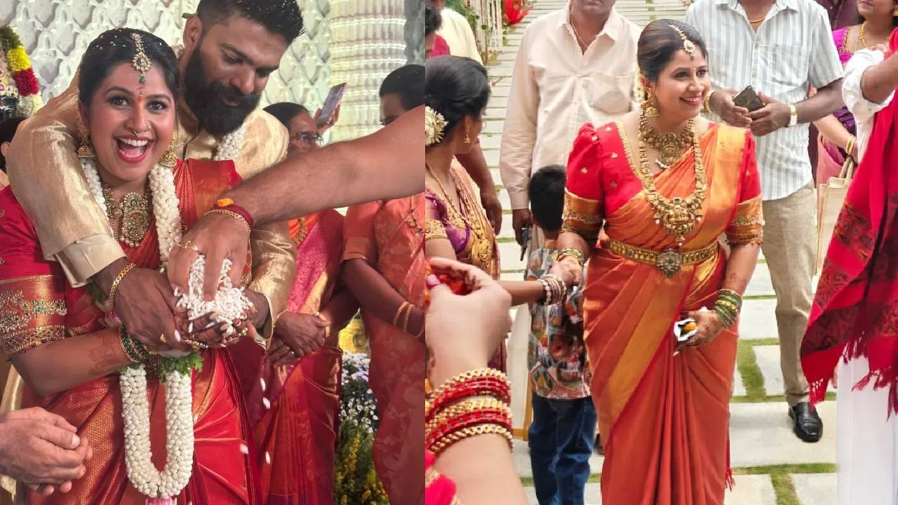 Anchor Anushree: ತಾಳಿ ಕಟ್ಟುವ ವೇಳೆಯಲ್ಲಿ ಭಾವುಕರಾದ ಅನುಶ್ರೀ ;  ಮದುವೆ ಫೋಟೋಗಳು ಇಲ್ಲಿವೆ ನೋಡಿ - Image 4