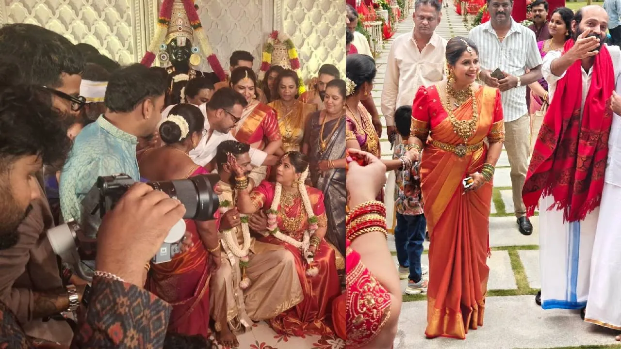 Anchor Anushree: ತಾಳಿ ಕಟ್ಟುವ ವೇಳೆಯಲ್ಲಿ ಭಾವುಕರಾದ ಅನುಶ್ರೀ ;  ಮದುವೆ ಫೋಟೋಗಳು ಇಲ್ಲಿವೆ ನೋಡಿ - Image 2