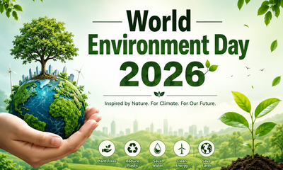 ವಿಶ್ವ ಪರಿಸರ ದಿನ 2026: ಪ್ರಕೃತಿ ಉಳಿಸಿ, ಭವಿಷ್ಯ ಬೆಳೆಸಿ