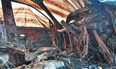 ಕಾರಿನೊಳಗೆ ಯುವಕ ಸಜೀವ ದಹನ