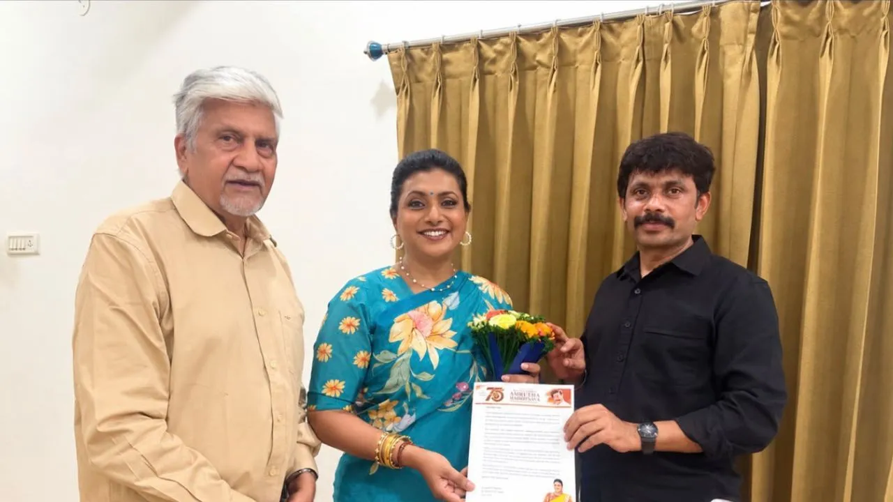 Amrita Mahotsav: ವಿಷ್ಣುವರ್ಧನ್ ಅಮೃತ ಮಹೋತ್ಸವಕ್ಕೆ ಬಹುಭಾಷಾ ತಾರೆ ರೋಜಾ ಆಗಮನ