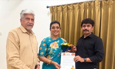 ವಿಷ್ಣುವರ್ಧನ್ ಅಮೃತ ಮಹೋತ್ಸವಕ್ಕೆ ಬಹುಭಾಷಾ ತಾರೆ ರೋಜಾ ಆಗಮನ
