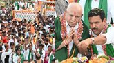 ಬಿಎಸ್‍ವೈ ಅದ್ಧೂರಿ ಪುರಪ್ರವೇಶ; ಪುಷ್ಪವೃಷ್ಟಿ, ಪೂರ್ಣಕುಂಭ ಸ್ವಾಗತ