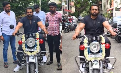 ಅಣ್ಣನ ಫೇವರಿಟ್ ಗಾಡಿ ಓಡಿಸಿ ಖುಷಿಪಟ್ಟ ಧ್ರುವ ಸರ್ಜಾ