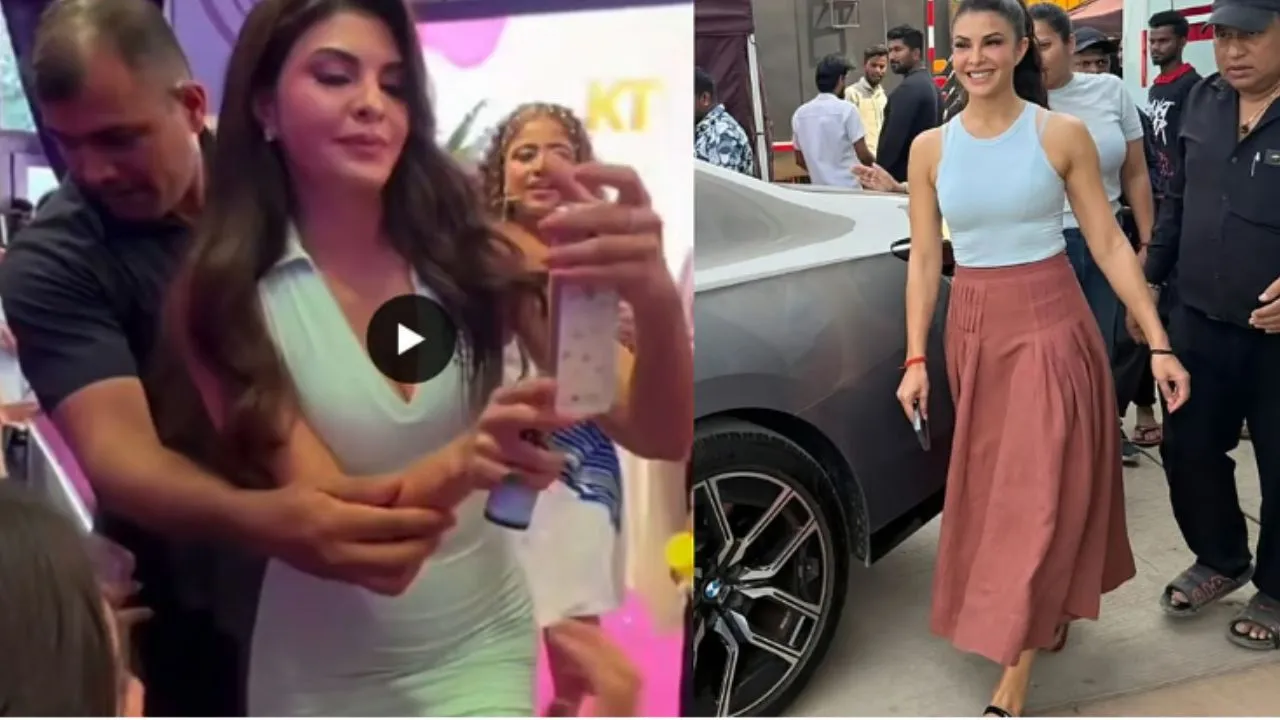 Jacqueline Fernandez:  ಜಾಕ್ವೆಲಿನ್ ಕೈ ಹಿಡಿದು ಎಳೆದ ಬಾಡಿಗಾರ್ಡ್; ವಿಡಿಯೋ ವೈರಲ್‌