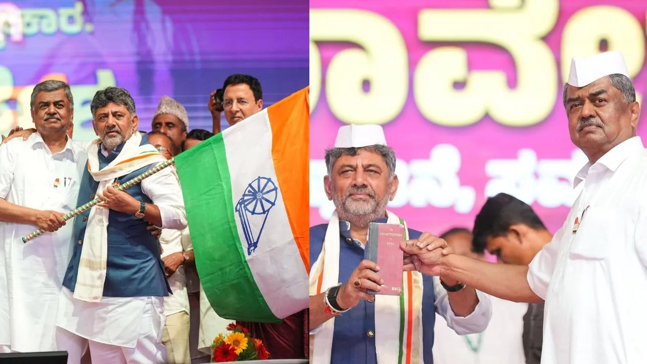 KPCC President Oath Ceremony: ಕೆಪಿಸಿಸಿ ನೂತನ ಅಧ್ಯಕ್ಷರಾಗಿ ಬಿ.ಕೆ. ಹರಿಪ್ರಸಾದ್ ಪದಗ್ರಹಣ; ಅಧಿಕಾರ ಹಸ್ತಾಂತರಿಸಿದ ಡಿಕೆಶಿ