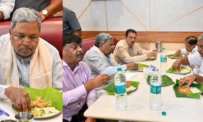 ಮೈಸೂರಿನ ಮೈಲಾರಿ ಹೋಟೆಲ್‌ನಲ್ಲಿ ದೋಸೆ ಸವಿದ ಸಿಎಂ ಸಿದ್ದರಾಮಯ್ಯ