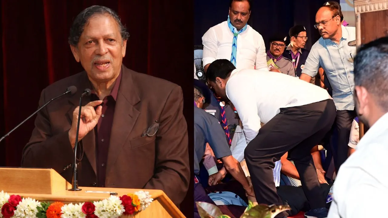 N. Santosh Hegde: ವೇದಿಕೆ ಮೇಲೆ ಅಸ್ವಸ್ಥಗೊಂಡು ಕುಸಿದುಬಿದ್ದ ನಿವೃತ್ತ ಲೋಕಾಯುಕ್ತ ಎನ್. ಸಂತೋಷ್ ಹೆಗ್ಡೆ; ಆಸ್ಪತ್ರೆಗೆ ದಾಖಲು