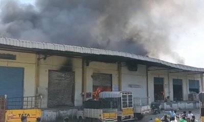 ನೆಲಮಂಗಲದ ವಿಪ್ರೋ ಎಂಟರ್‌ಪ್ರೈಸಸ್ ಗೋದಾಮಿನಲ್ಲಿ ಭೀಕರ ಅಗ್ನಿ ಅವಘಡ