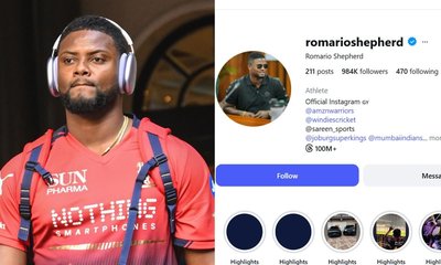 14 ಎಸೆತಗಳಲ್ಲಿ 53 ರನ್‌ಗಳಿಸಿದ ಬೆನ್ನಲ್ಲೆ 400K ಫಾಲೋವರ್ಸ್‌: ಶೆಫರ್ಡ್!