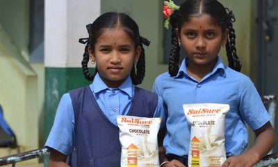 ಶಾಲಾ ಮಕ್ಕಳ ಹಸಿವು ನಿವಾರಣೆಗೆ ‘ಸಾಯಿ ಶ್ಯೂರ್’