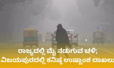 ಹೆಚ್ಚಿದ ಚಳಿಯ ತೀವ್ರತೆ; ವಿಜಯಪುರನಲ್ಲಿ ಕನಿಷ್ಠ ಉಷ್ಣಾಂಶ ದಾಖಲು