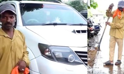 ಬಂಟ್ವಾಳದಲ್ಲಿ ಕಸ ಗುಡಿಸಲು ಫಾರ್ಚುನರ್‌ ಕಾರಿನಲ್ಲಿ ಬರುವ ಪೌರ ಕಾರ್ಮಿಕ!